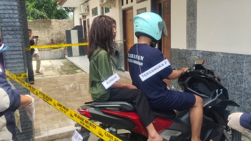 Rekontruksi pembunuhan ANH di Cilimus, Rabu (17/7/2024)